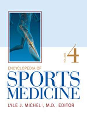 Encyclopedia of Sports Medicine de Lyle J. Micheli, M.D.