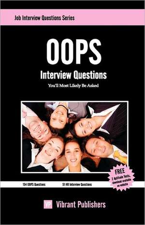 OOPS Interview Questions You'll Most Likely Be Asked de Virbrant Publishers