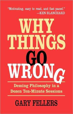 Why Things Go Wrong: Deming Philosophy in a Dozen Ten-Minute Sessions de Gary Fellers