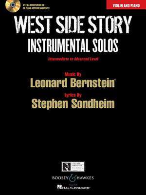 West Side Story Instrumental Solos Violin and Piano Book with Online Piano Accompaiments de Leonard Bernstein