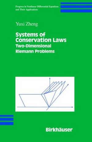 Systems of Conservation Laws: Two-Dimensional Riemann Problems de Yuxi Zheng