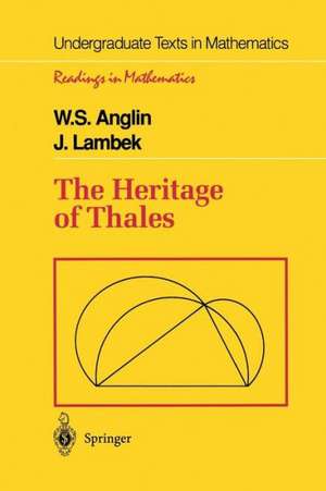 The Heritage of Thales de W. S. Anglin