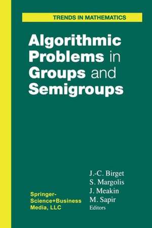 Algorithmic Problems in Groups and Semigroups de Jean-Camille Birget