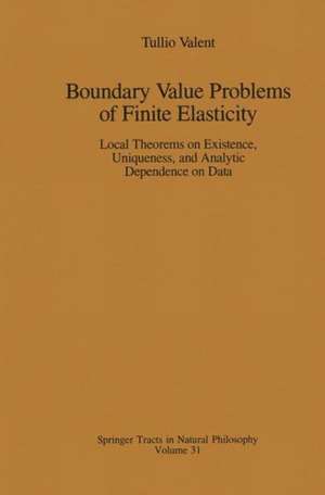 Boundary Value Problems of Finite Elasticity: Local Theorems on Existence, Uniqueness, and Analytic Dependence on Data de Tullio Valent