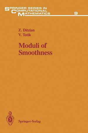 Moduli of Smoothness de Z. Ditzian