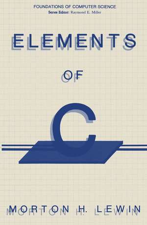 Elements of C de Morton H. Lewin