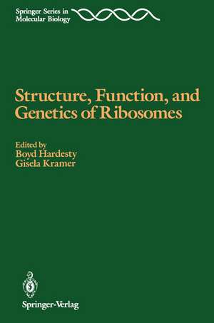 Structure, Function, and Genetics of Ribosomes de Boyd Hardesty