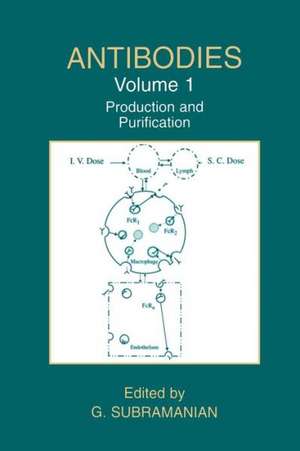 Antibodies: Volume 1: Production and Purification de G. Subramanian