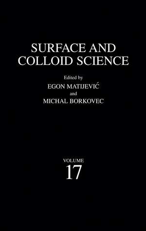 Surface and Colloid Science de Egon Matijevic