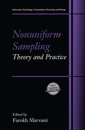 Nonuniform Sampling: Theory and Practice de Farokh Marvasti