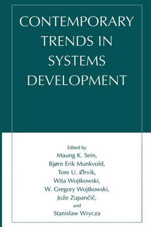 Contemporary Trends in Systems Development de Maung K. Sein