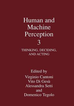 Human and Machine Perception 3: Thinking, Deciding, and Acting de Virginio Cantoni