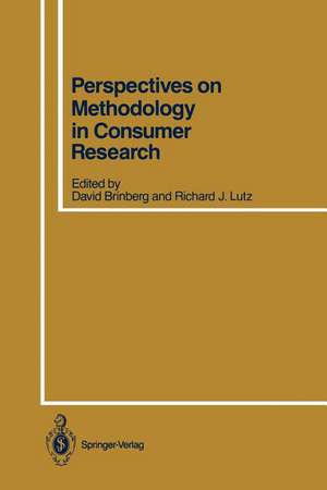 Perspectives on Methodology in Consumer Research de David Brinberg