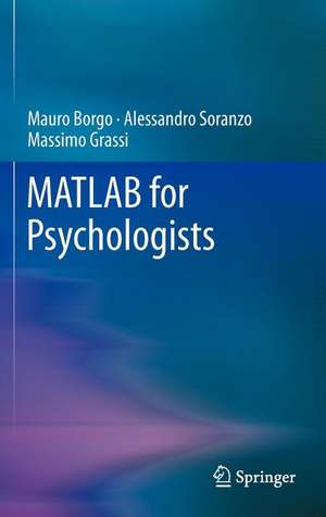 MATLAB for Psychologists de Mauro Borgo