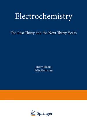 Electrochemistry: The Past Thirty and the Next Thirty Years de Harry Bloom