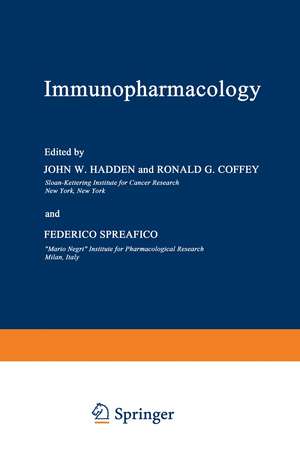 Immunopharmacology de J. Hadden