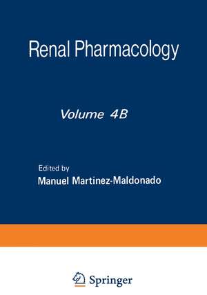 Renal Pharmacology de Manuel Martinez-Maldonado