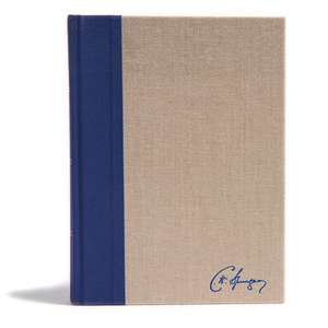 KJV Spurgeon Study Bible, Navy/Tan Cloth-Over-Board de Alistair Begg