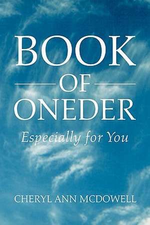 Book of Oneder de Cheryl Ann McDowell