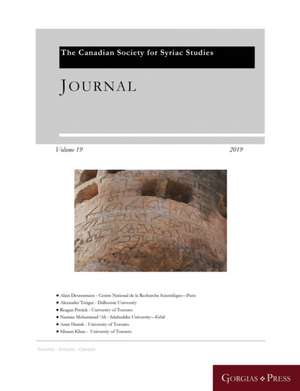 Journal of the Canadian Society for Syriac Studies 19 de Amir Harrak