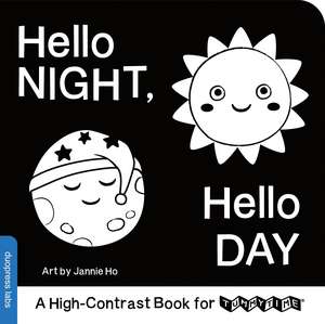 Hello Night, Hello Day: A High-Contrast Book for TummyTime de Duopress