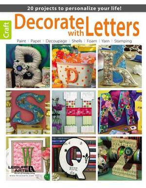 Decorate with Letters de Leisure Arts