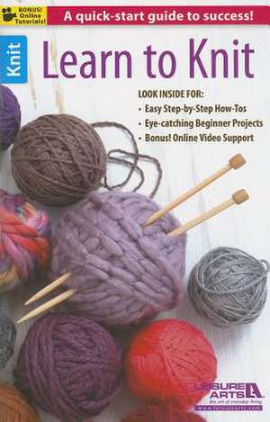 Learn to Knit de Leisure Arts