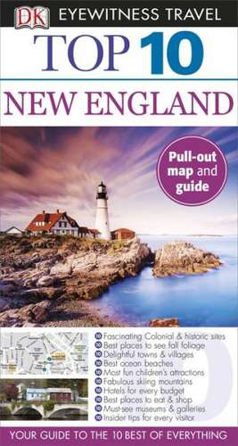 Top 10 New England [With Map] de Patricia Harris