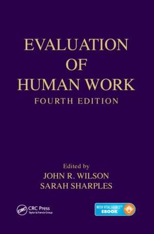 Evaluation of Human Work de John R. Wilson