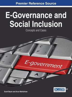 E-Governance and Social Inclusion de Scott Baum