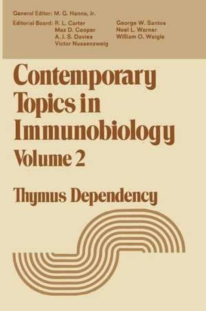 Contemporary Topics in Immunobiology: Thymus Dependency de A. Davies