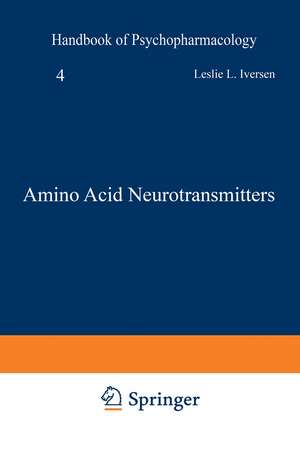 Amino Acid Neurotransmitters de Leslie Iversen