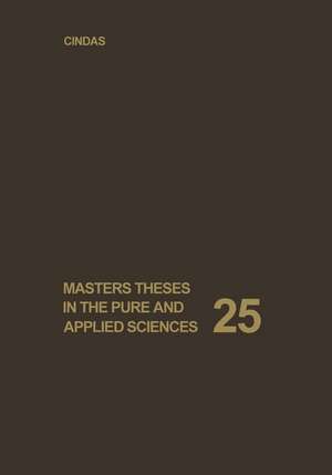 Masters Theses in the Pure and Applied Sciences: Accepted by Colleges and Universities of the United States and Canada de W. H. Shafer