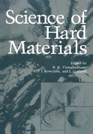 Science of Hard Materials de R. Viswanadham