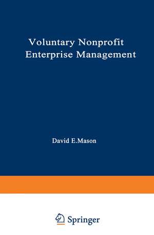 Voluntary Nonprofit Enterprise Management de David Mason