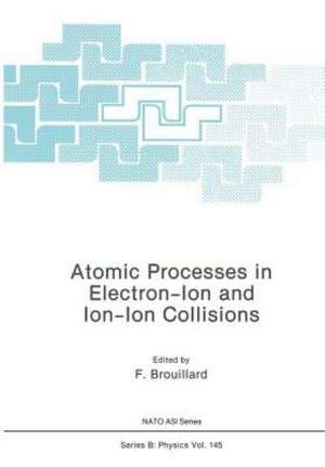 Atomic Processes in Electron-Ion and Ion-Ion Collisions de F. Brouillard