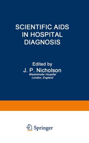 Scientific AIDS in Hospital Diagnosis de J. Nicholson