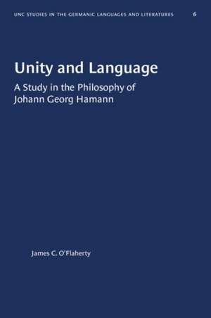 Unity and Language de James C O'Flaherty