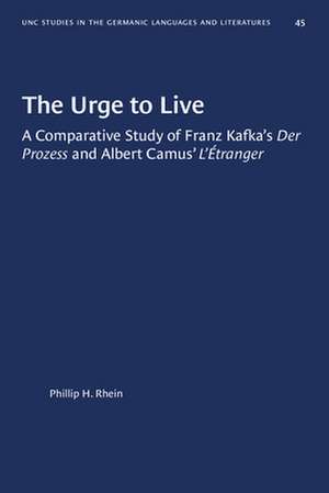 The Urge to Live de Phillip H Rhein