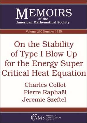 On the Stability of Type I Blow Up for the Energy Super Critical Heat Equation de Jeremie Szeftel