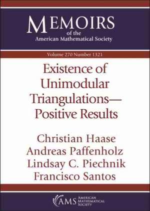 EXISTENCE OF UNIMODULAR TRIANGULATIONS-P