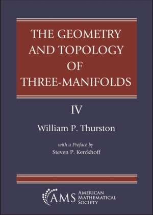 Geometry and Topology of Three-Manifolds de William P. Thurston