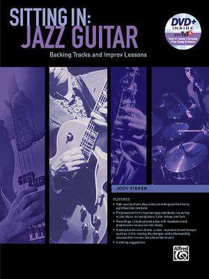 Sitting in -- Jazz Guitar: Backing Tracks and Improv Lessons, Book & DVD-ROM de Jody Fisher