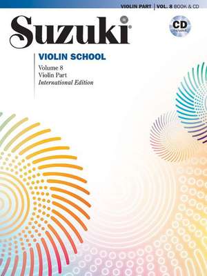 Suzuki Violin School, Vol 8: Violin Part, Book & CD de Shinichi Suzuki