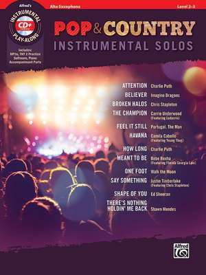 Pop & Country Instrumental Solos Alto Saxophone de Bill Galliford