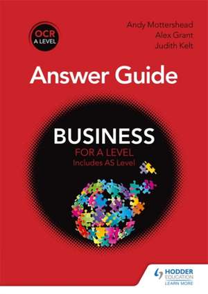 OCR Business for A Level Answer Guide de Andy Mottershead