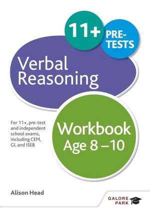 Verbal Reasoning Workbook Age 8-10 de Alison Head