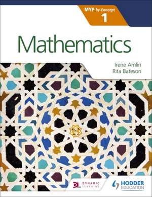 Mathematics for the IB MYP 1 de Irina Amlin