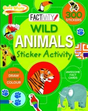 Gold Stars Factivity Wild Animals Sticker Activity de Lisa Miles