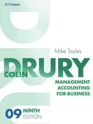 Management Accounting for Business de Colin Drury